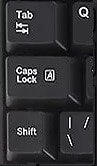 Клавиши Shift, Caps Lock и Tab