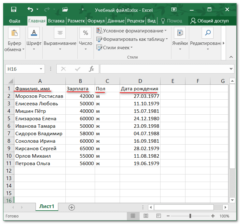 Функция ВПР в Excel с примерами